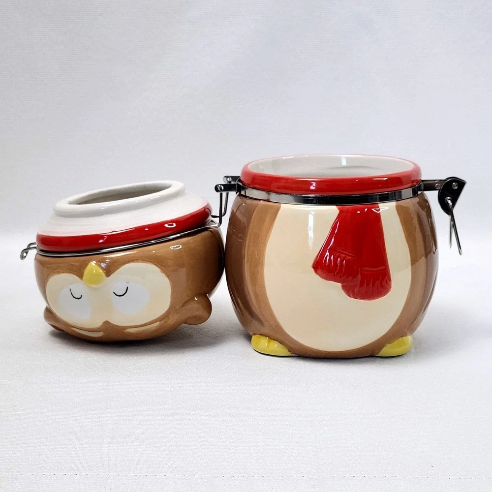 Ceramic Owl Jar Canister Locking Lid‎ Home Decor Kitchen Storage Conagra Brands
